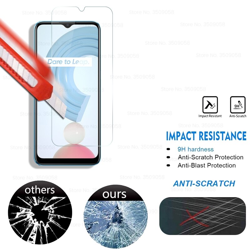 2 Stuks Beschermende Glas Realmi C21 Bril Full Screen Gehard Glas Voor Oppo Realmy Realme C21 C 21 Realmec21 6.5 ''Cover Film