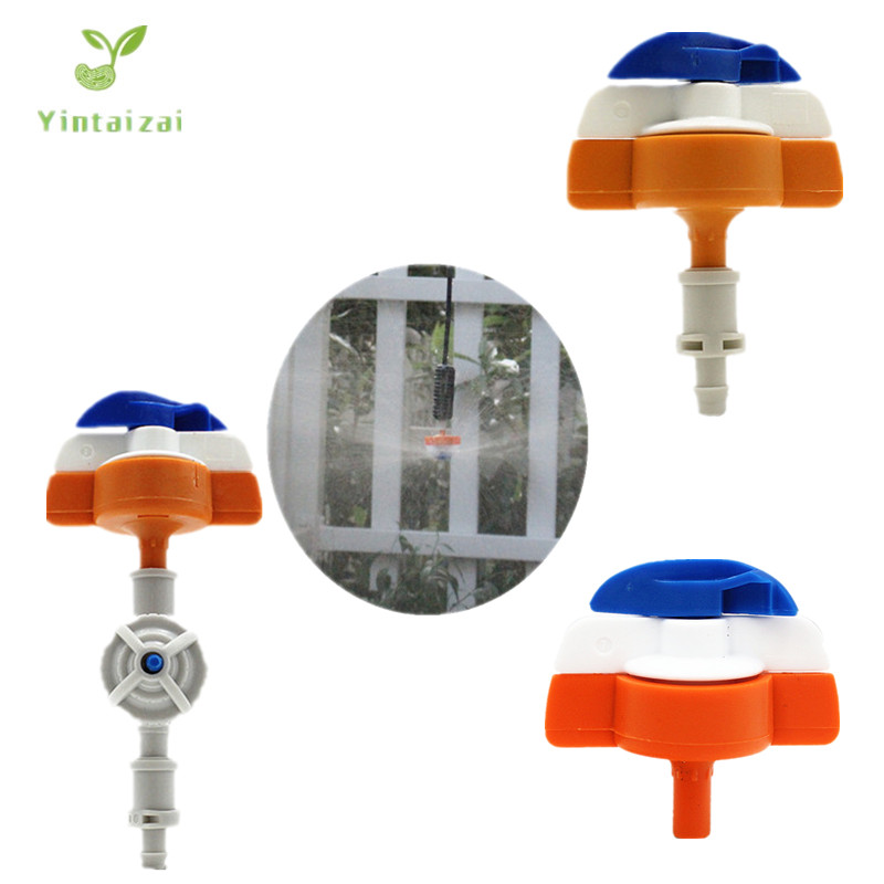 360Degree Rotary Sprinkler With Barb Connector Watering Sprayer Gardening Irrigation Agricultural Sprinkler Drip Fittings