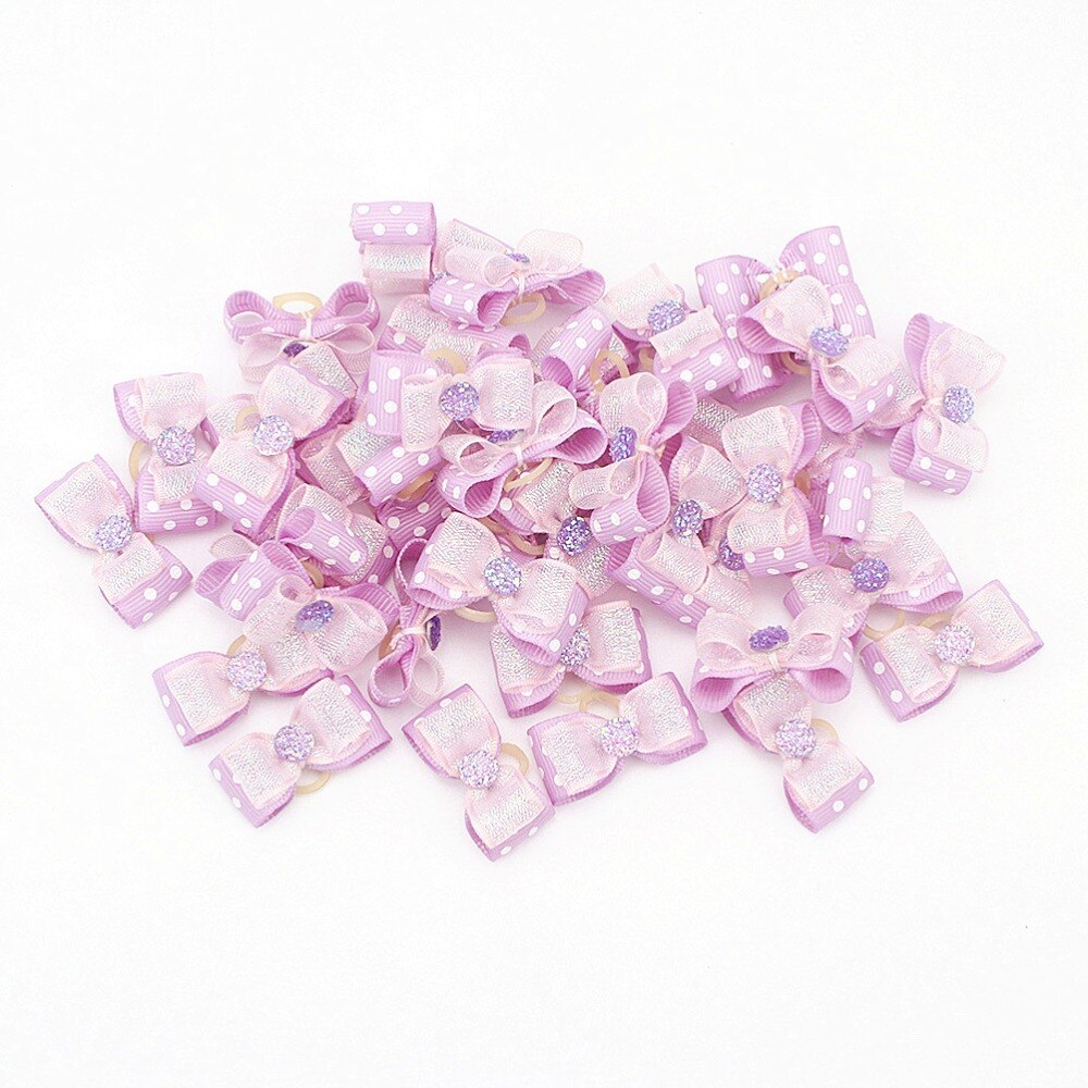 Små hundar dekoration rosetter hårprodukter tillbehör för husdjur tillbehör hårvård rosett yorkshire gumki dla psa lacinhos para