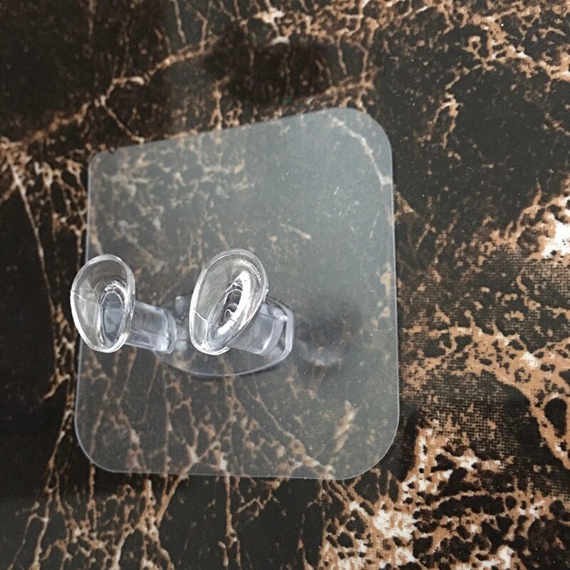 Screw Hook Hanger Transparent Wall Hook For Picture Self Adhesive Door Wall Hanger Hooks Wall Picture Hanger Wall Screw Sticker: 24pcs / B