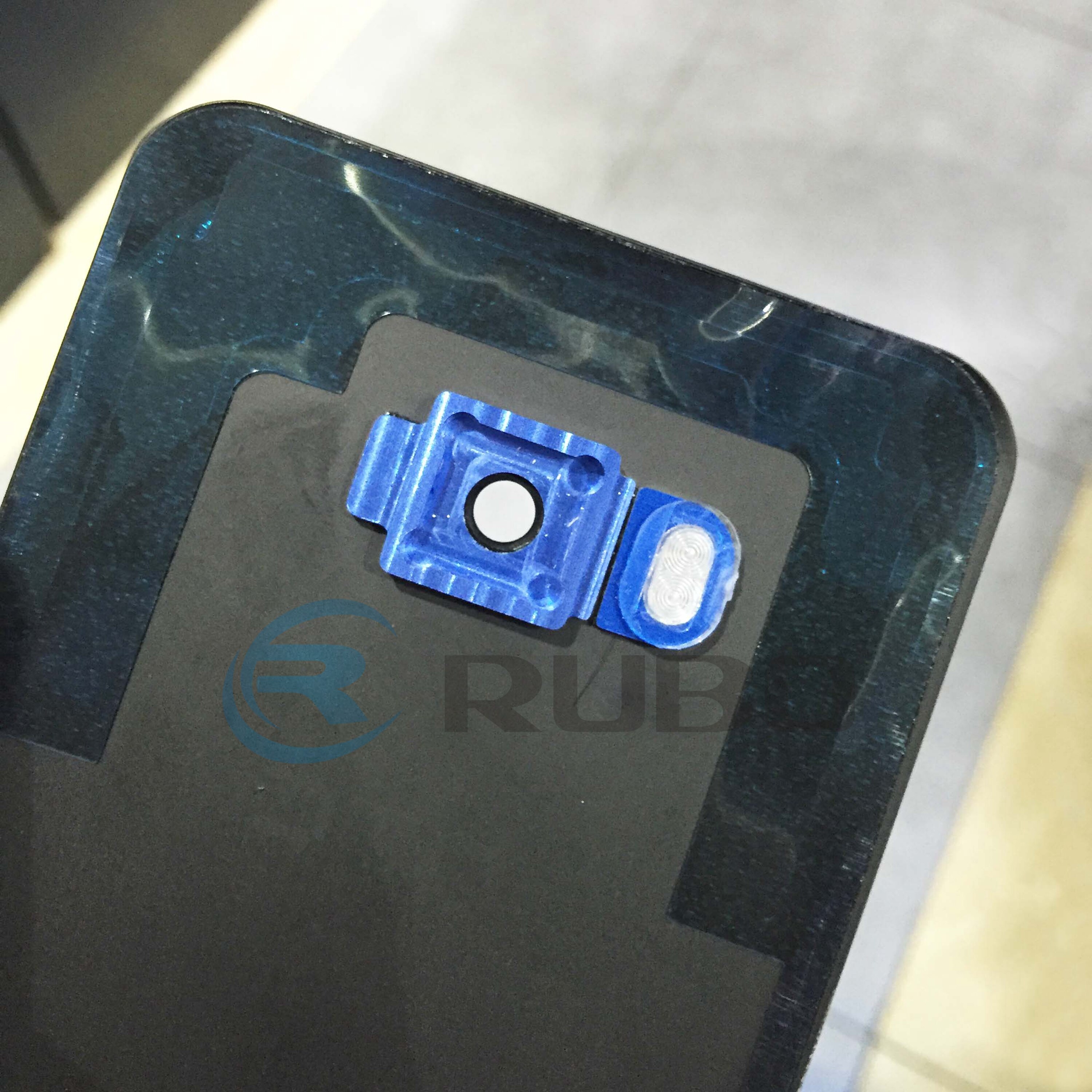 Para htc u11 bateria capa traseira do painel de vidro porta habitação caso com adesivo adesivo para htc U-3W u11 volta cobrir