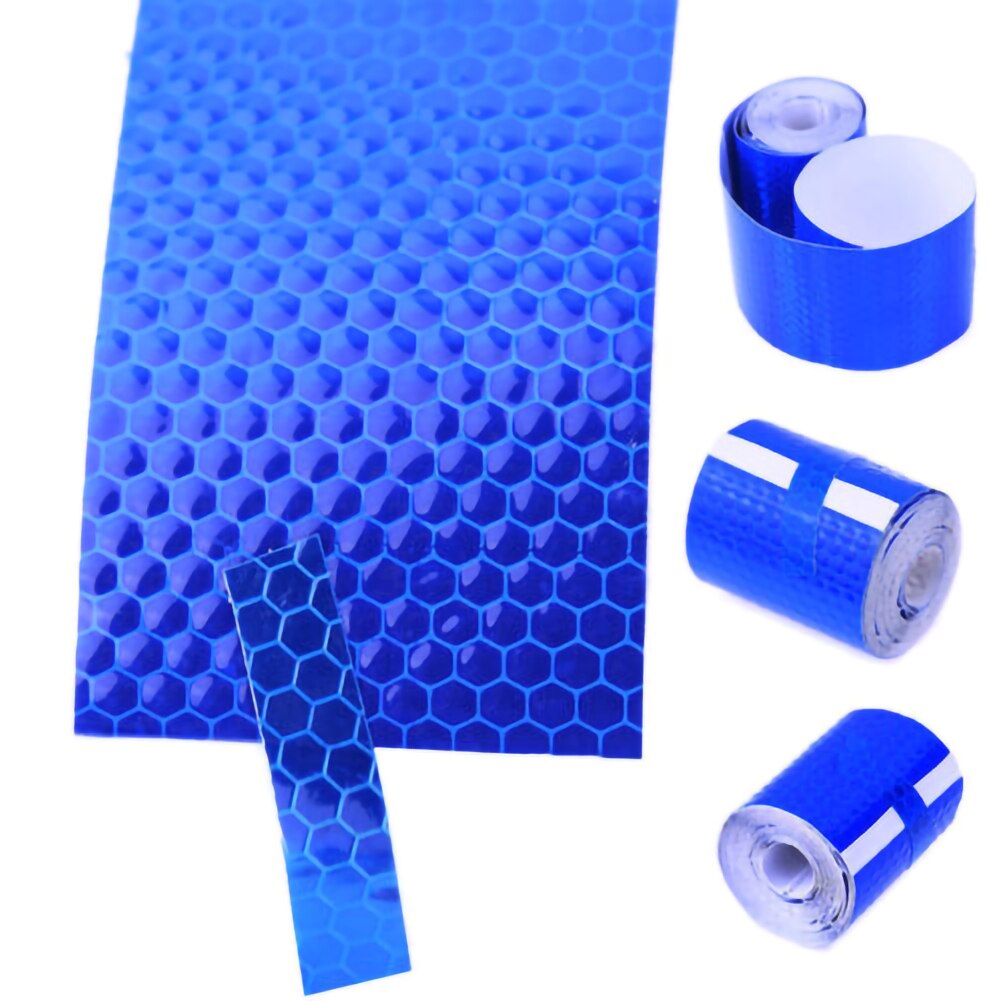 Waterproof Warning Tape Strip Stickers Warning Light Reflector Protective Sticker Reflective Film Car Safety Mark 300cm X 5cm