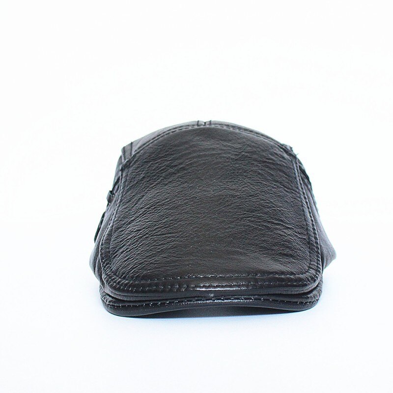 Leder hut herbst winter mittleren alters visiere verdickt warme caps casual baskenmütze alten mann papa freuen kappe B208