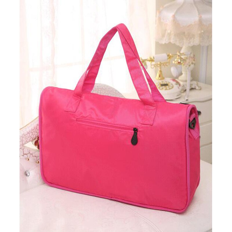 Nylon Women Luggage Bag Portable Folding Travel Tote Bag Weekender Casual Handbags 30%OFF T437