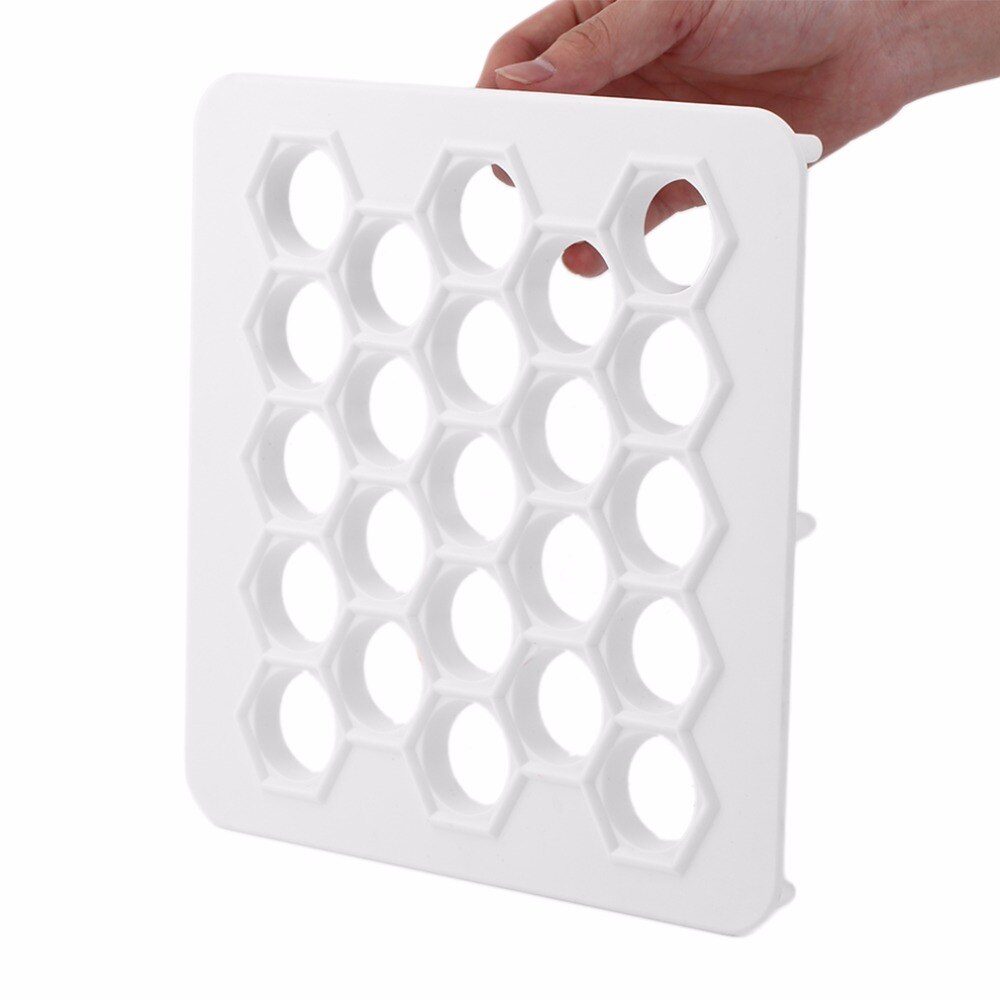 Stor storlek plast verktyg dumplings 23 hål dumplings maker mögel kvadrat 24 x 24 cm bakverk bakverk gör utskriftshastighet