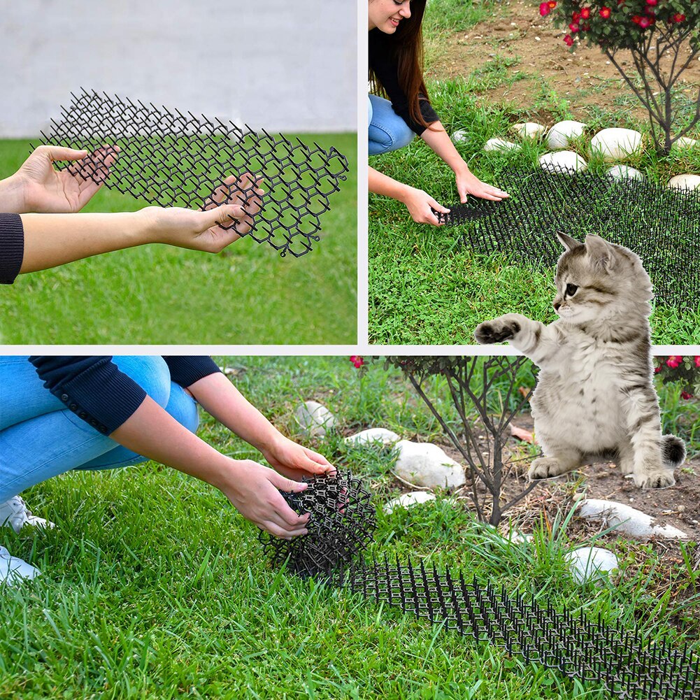 Kat Doorn Mat Tuin Anti-Kat Prikkeling Strip Repellent Mat Houden Katten & Honden Van Graven Spike Draagbare Outdoor tuin Supply
