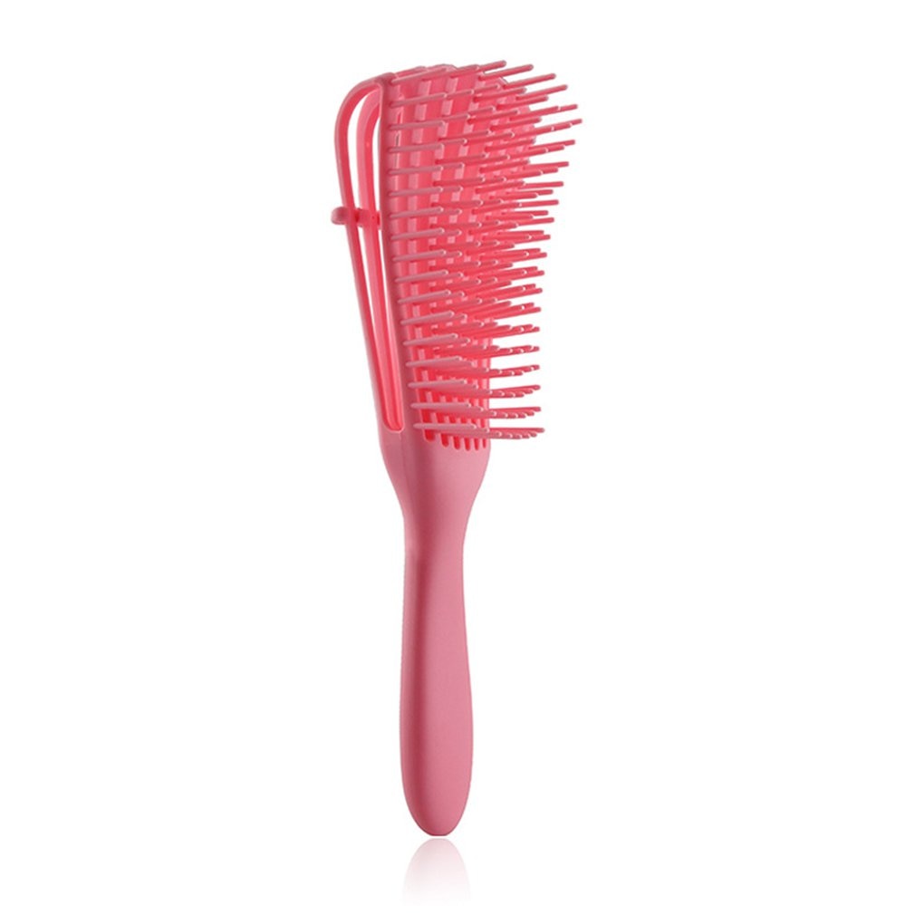 Peine de pulpo peine de aire peine esponjoso peines de pelo cepillo peine para el pelo para textura Africana pelo ondulado rizado seco peine rizado: pink