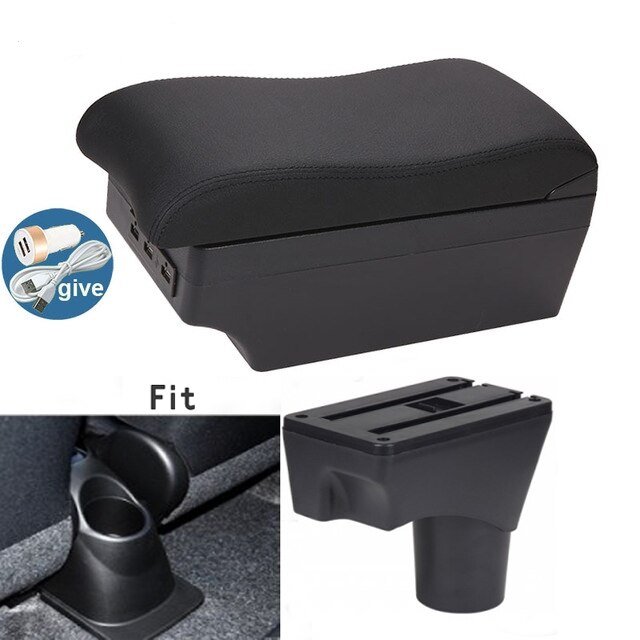 Für Nissan März Micra K13 MK4 IV Armlehne Kasten Center konsole Arm Rest: C-Schwarz Schwarz Linien