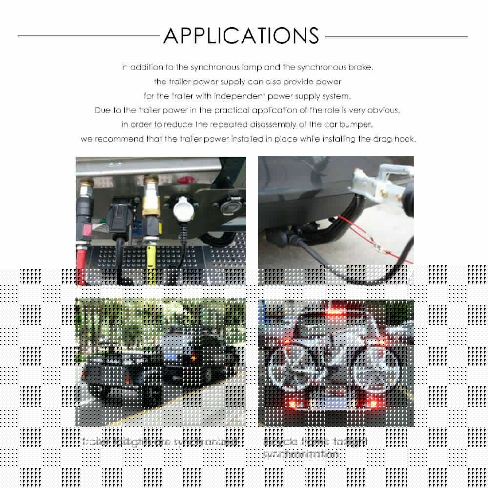 Portable 7 Pin Flat Trailer Plug for Caravan Boat Male Female Socket Boat Caravan Adaptor Connector Compact Easy To Use