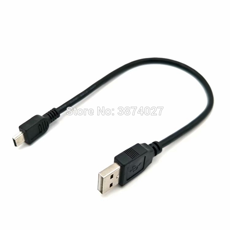 0.3M-5M USB Cable 2.0 A Male to Mini B 5 Pin 5P T Port MiniUSB for Devices MP3 MP4 Camera Mobile Phone HardDisk Computer
