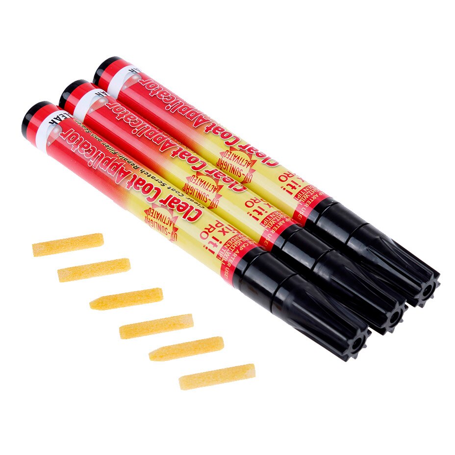 Portátil producto de reparación de rayaduras de coche pluma arreglarlo Pro pintura pluma aplicador de capa transparente coche-estilo de arreglarlo Pro: 3 Pieces