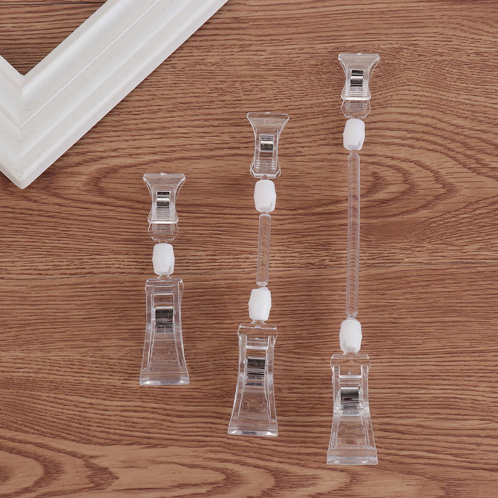 S/m/l klare reklameclips holdbare plastikskilte displayholdere prismærke tag clips i supermarked detailhandel hyldeklemme