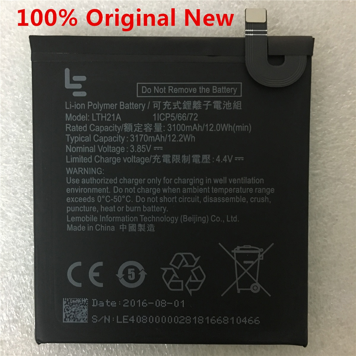 3,85 V LTH21A 3100mAh para Letv LeEco LeMax2 X822 X829 Le teléfono Le MAX 2/5 7 pulgadas/X821 X820 reemplazo de batería de teléfono móvil