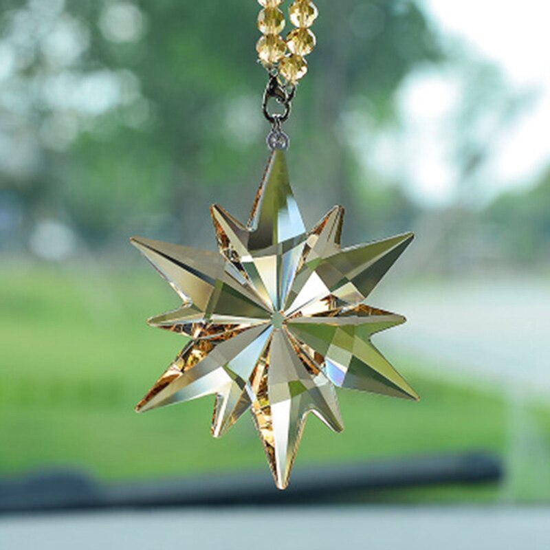 Auto Hanger Kristal Meteor Decoratie Spiegel Schorsing Huis Ornamenten Auto-accessoires Opknoping Auto Interieur