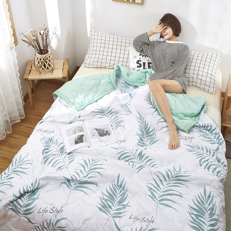 Beddengoed Flamingo Koele Zomer Quilt Dekens Cartoon Trooster Bed Cover Sprei Vel Huishoudtextiel Geschikt Voor Volwassenen Kinderen