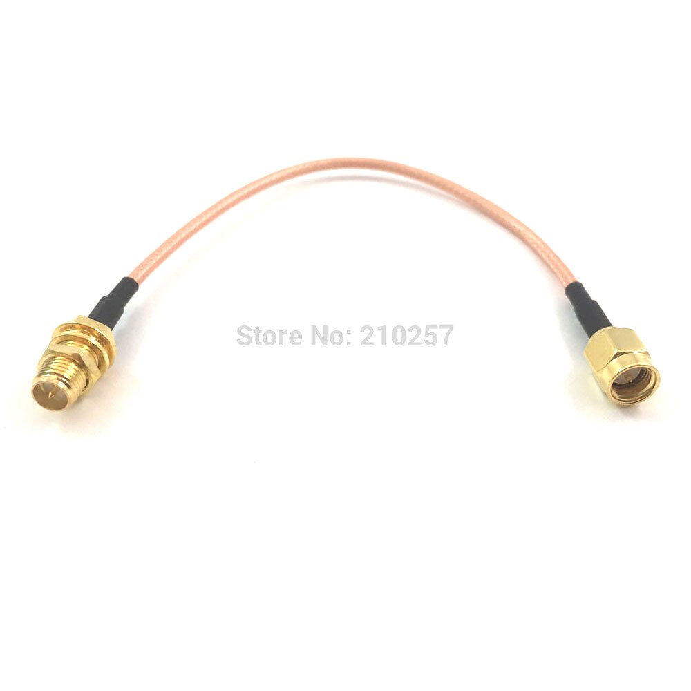 Cable conector Sma macho a rp-sma hembra, adaptador RF RG316, 15cm, 1 ud.