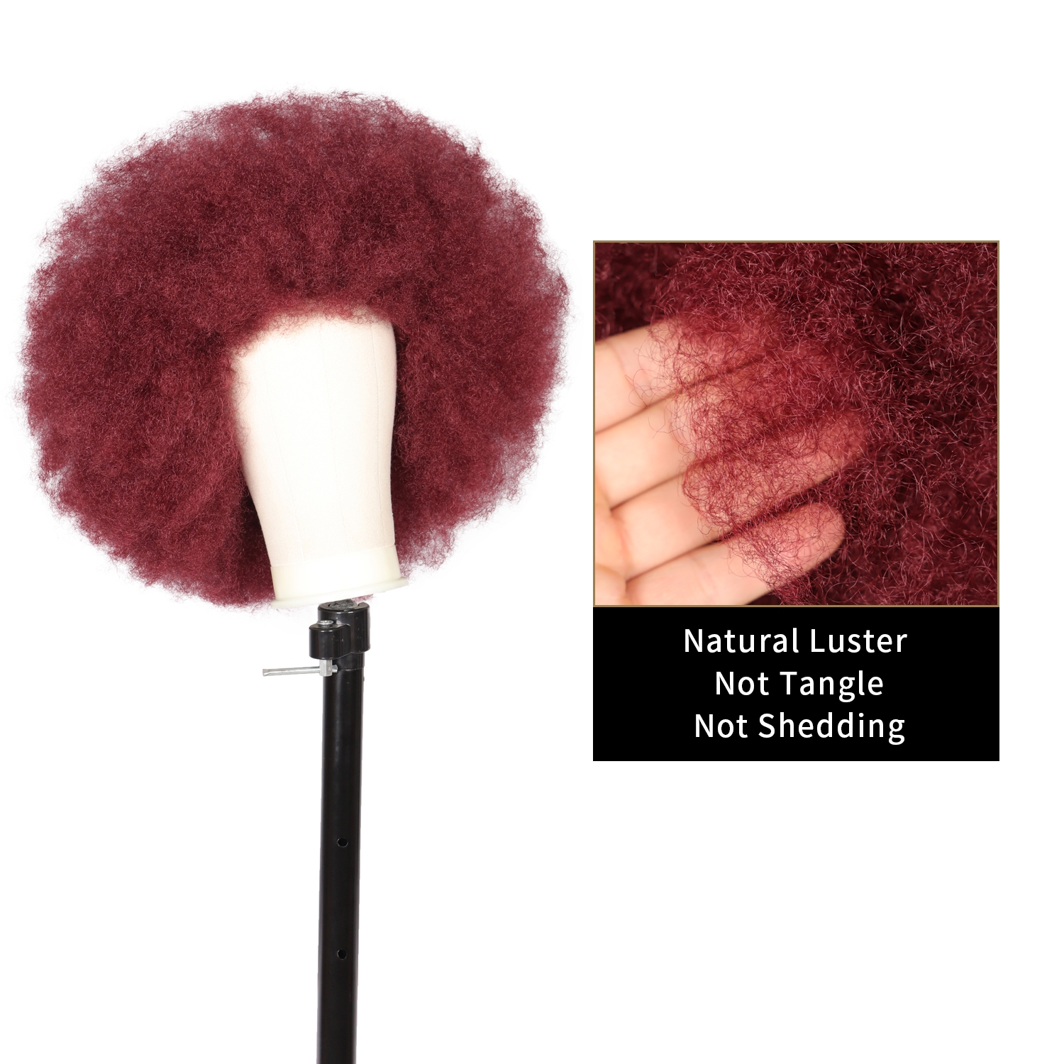 Kalyss 16 Inches Afro Kinky Curly Wigs for Black Women Short Large Bouncy Curly Wigs Soft Premium Synthetic Hair Wigs