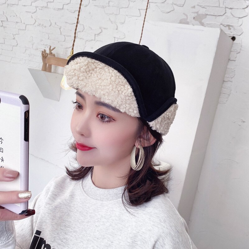 Cappello da cacciatore invernale da donna Ushanka bombardiere cappelli di pelliccia cappello da neve elastimo per tempo freddo unisex: C01