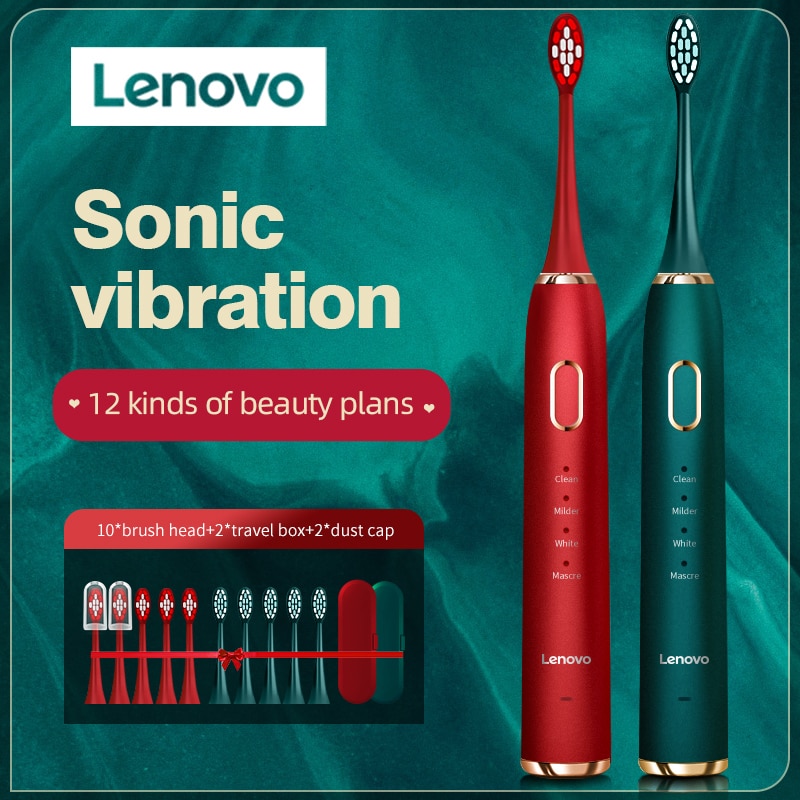 Sonic Toothbrush IPX7 Waterproof 5 Mode 45000 Minute Sterilization Protect Teeth Lenovo Electric Toothbrush