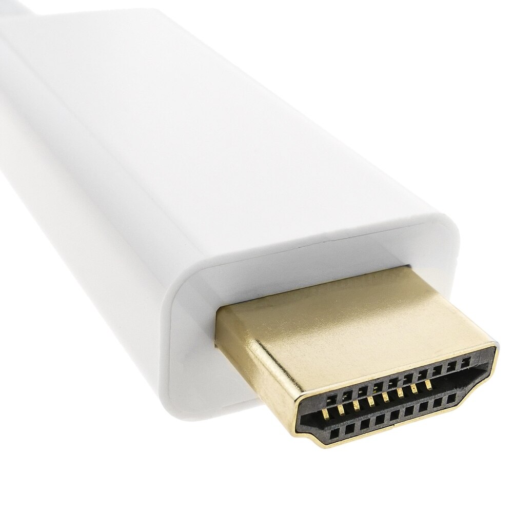 BeMatik-mini DisplayPort male to HDMI male Cable 1 m