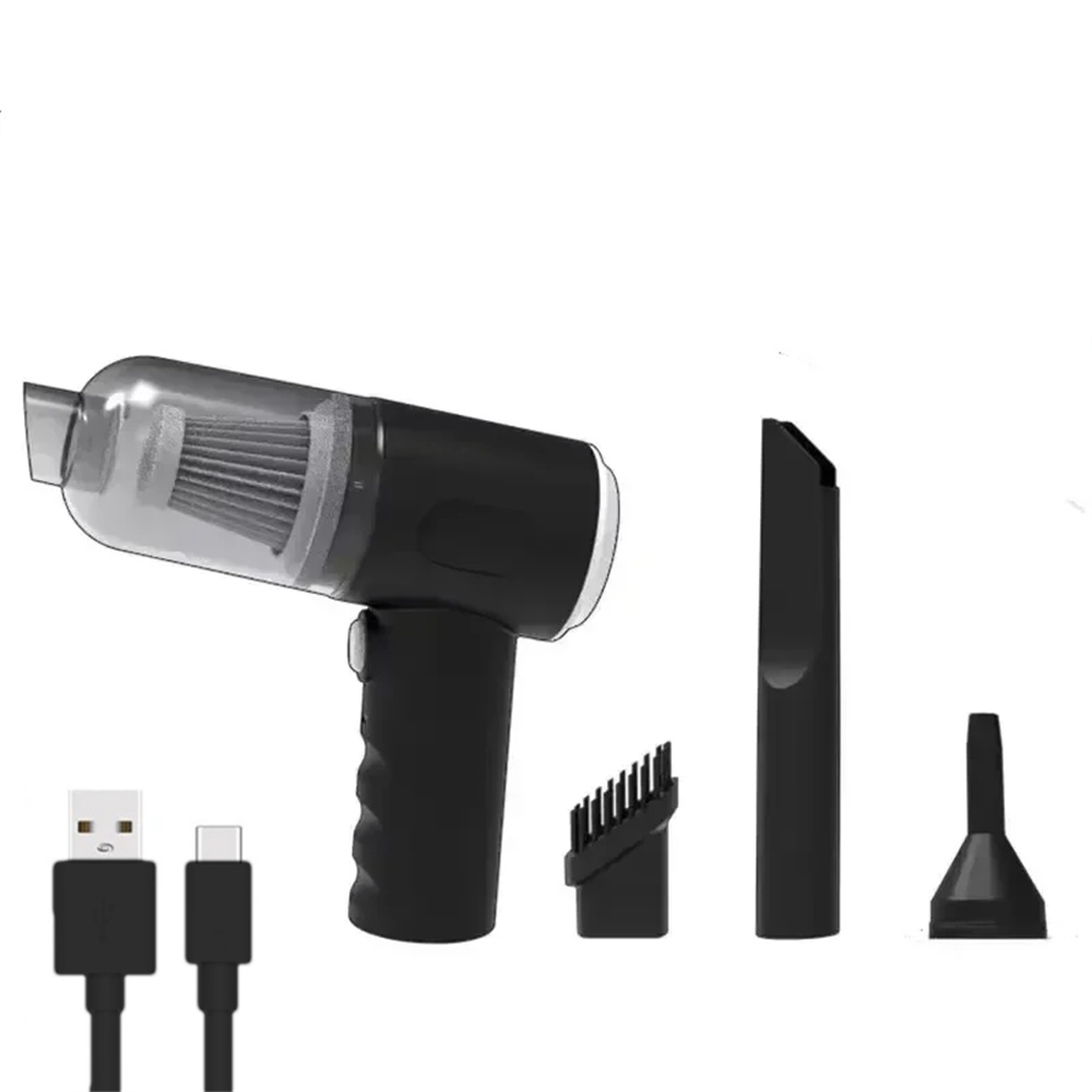 Stofzuiger voor motor USB opladen ATV auto huishoudelijke stofzuiger voor auto met volautomatische krachtige krachtige reiniging: Default Title