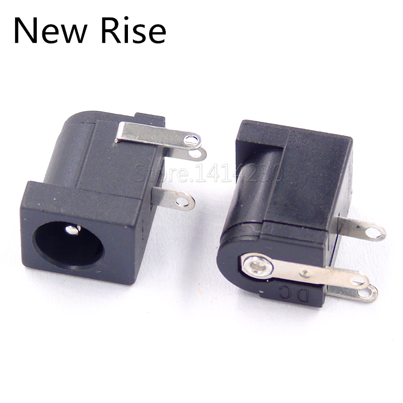 10PCS DC-005 DC Power Jack Socket Connector DC005 5.5x2.5mm 5.5x2.1mm 5.5x1.7mm 4.0 4.8x1.7mm 3.5x1.35mm Plug-in 3Pin