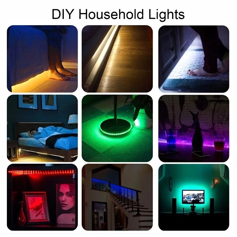 SMD5050 1M/2M/3M taśma LED USB Light TV ekran pulpitu podświetlenie zmiana koloru dekoracja sypialni DC5V lampa LED DIY oświetlenie