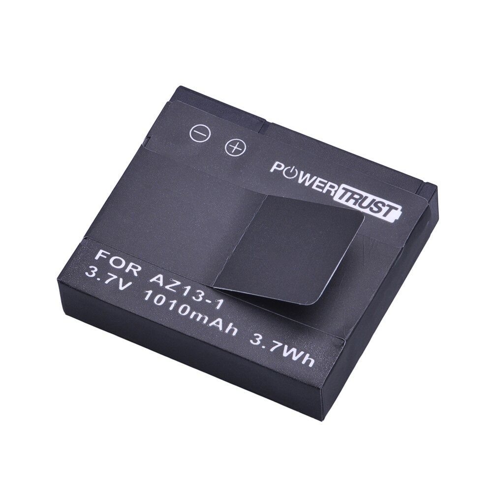 Powertrust 1010 mah  az13-1 az13 oppladbart batteri til xiaomi  yi 1 actionkamera  az13 1 batterier