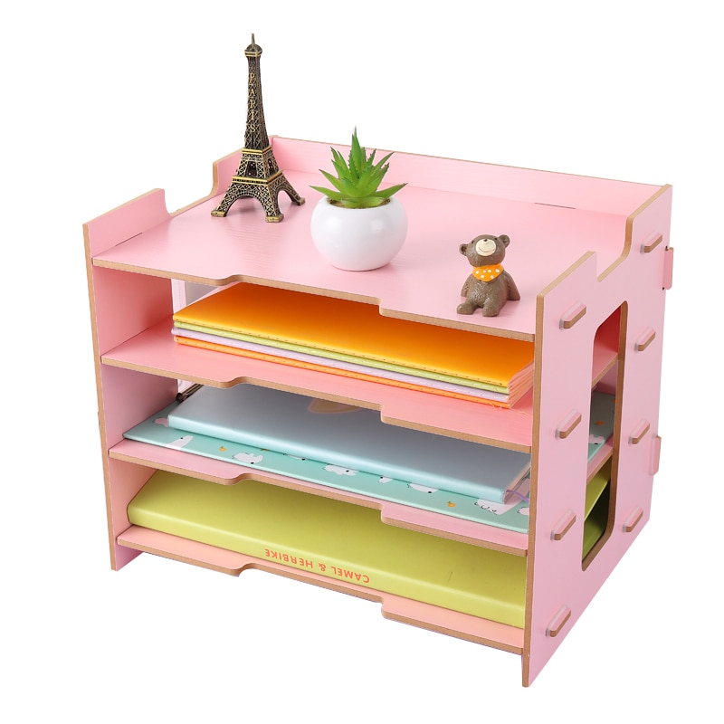 Wood Magazine Holder Eco Friendly File Holder Desk Supplies Organizer File Folder Racks Storage Box Magazine Organizers Office