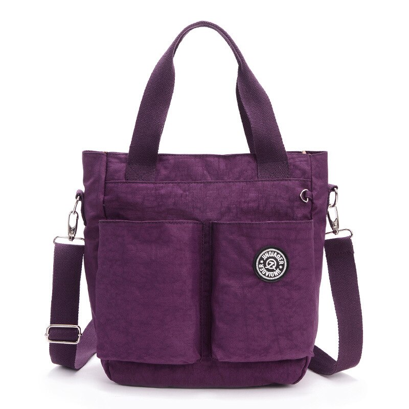 2018 novo estilo feminino casual náilon multi-funcional múmia mochila mãe mochila feminina: Gorgeous Purple