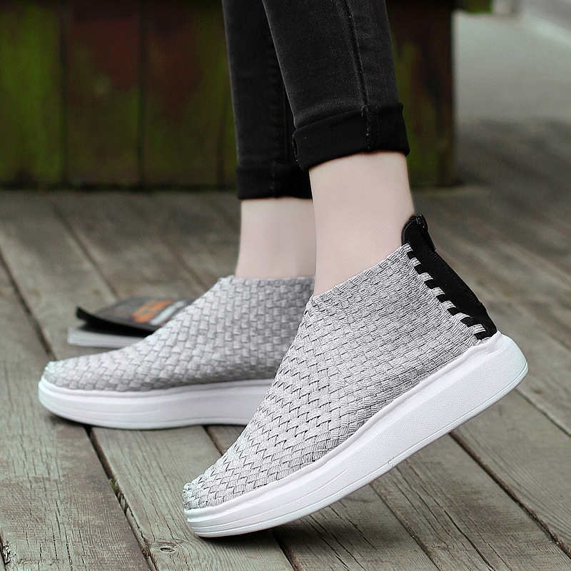 Women&#39;s Sport Shoes On The Platform Baskets Running Girl Shark Platform Sports Shoes Woman Sneakers Woman Summer Tennis