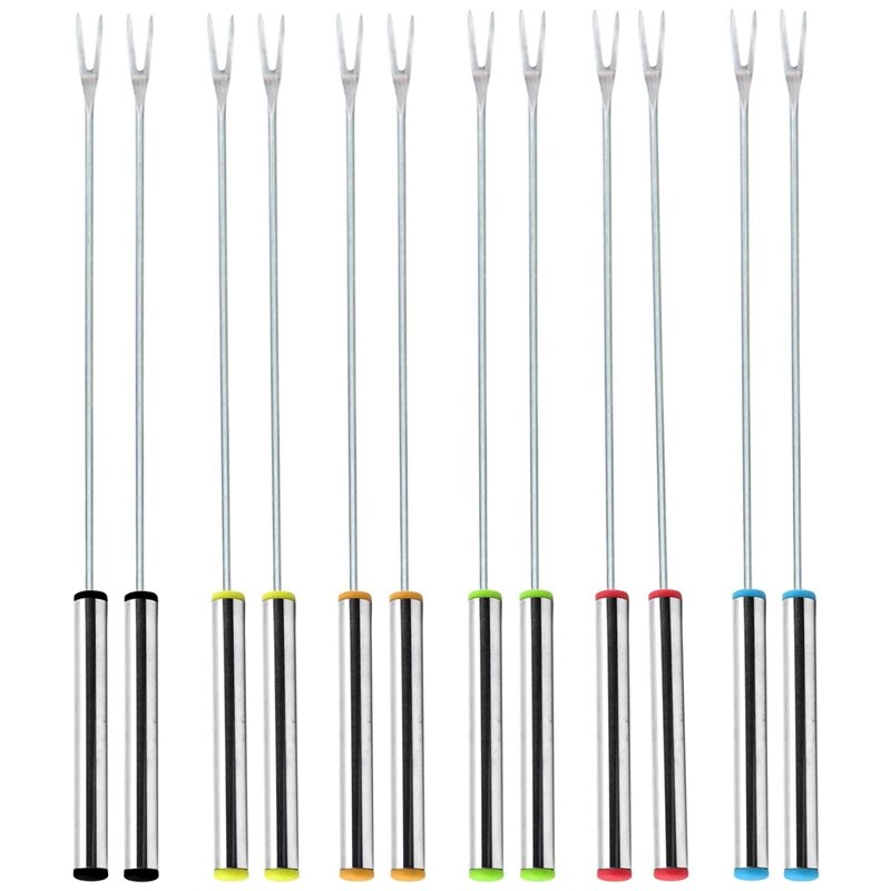 Fondue Cheese Sticks Fondue Set for Maker Swiss Cheese, Stainless Steel Fondue Forks Marshmallow Roasting