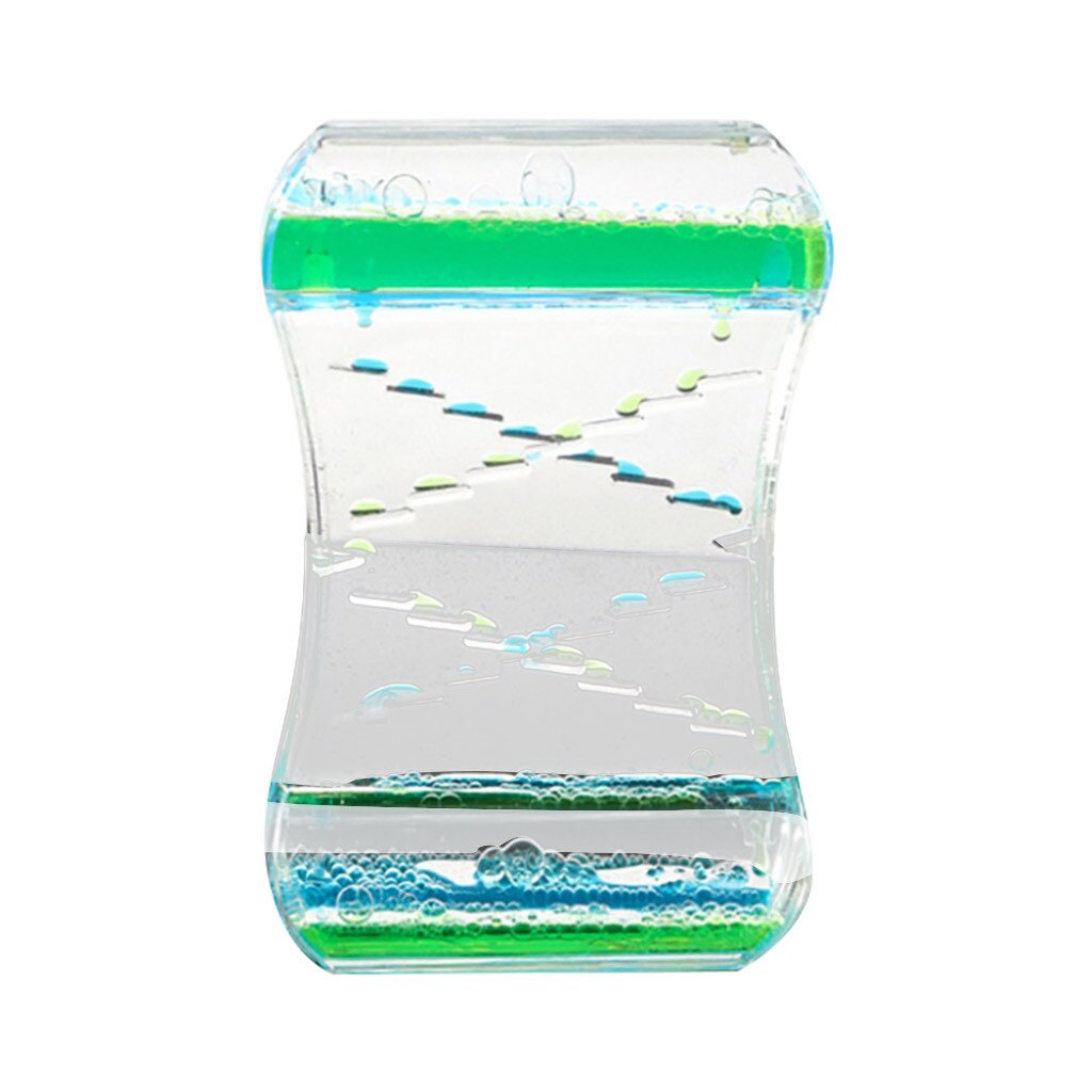 Anti Stress Fidget Toy Two-color Oil Ladder Liquid Water Sensory Calming Motion Timer Antistress Relieve Anxiety Toy