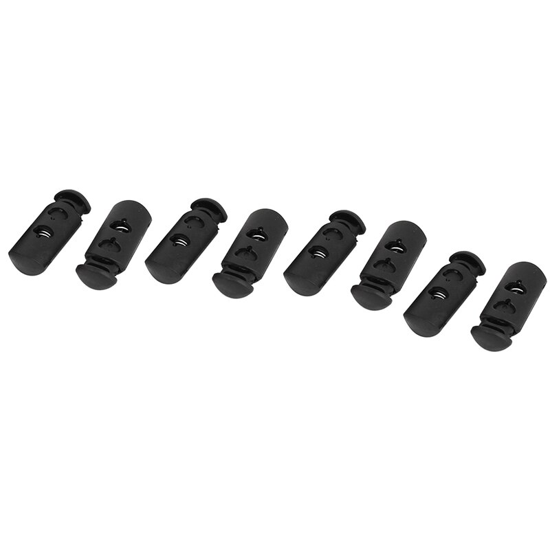 Big Bagage Rugzak Toggle Trekkoord Stop Koord Sloten 15 Pcs Zwart