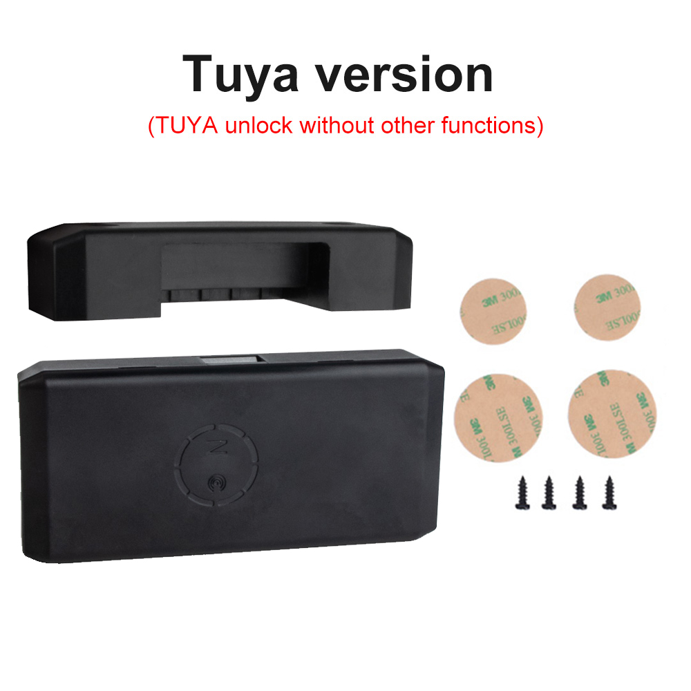 Tuya APP/tarjeta EM desbloqueo cerradura de cajón inteligente sin agujero archivador mueble electrónico sin llave Invisible NFC Sensor cerraduras interruptor: Plata