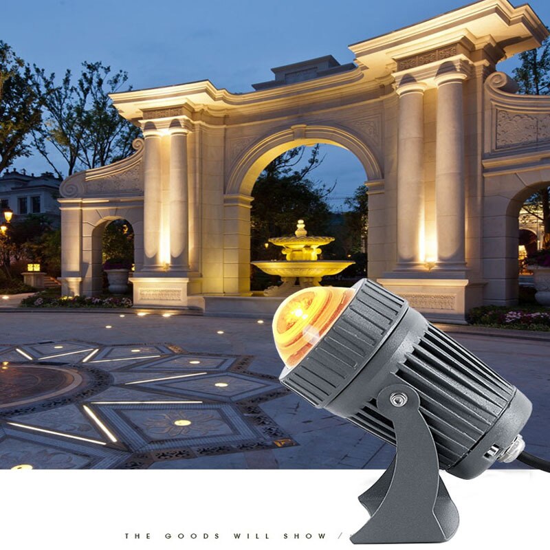 Outdoor LED RGB Spotlight 10W with Remote Control Landscape Lighting 85-265V Red Green Blue Wall Light IP66 Waterproof