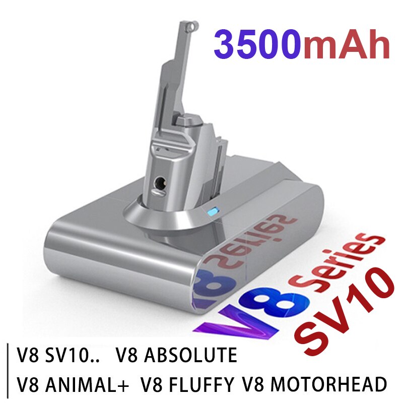 Vacuum Cleaner Battery For Dyson V8 Series 2200mAh-5600mAh Li-ion Replace Battery SV10 Absolute Animal Motorhead Fluffy: V8 3500mAh