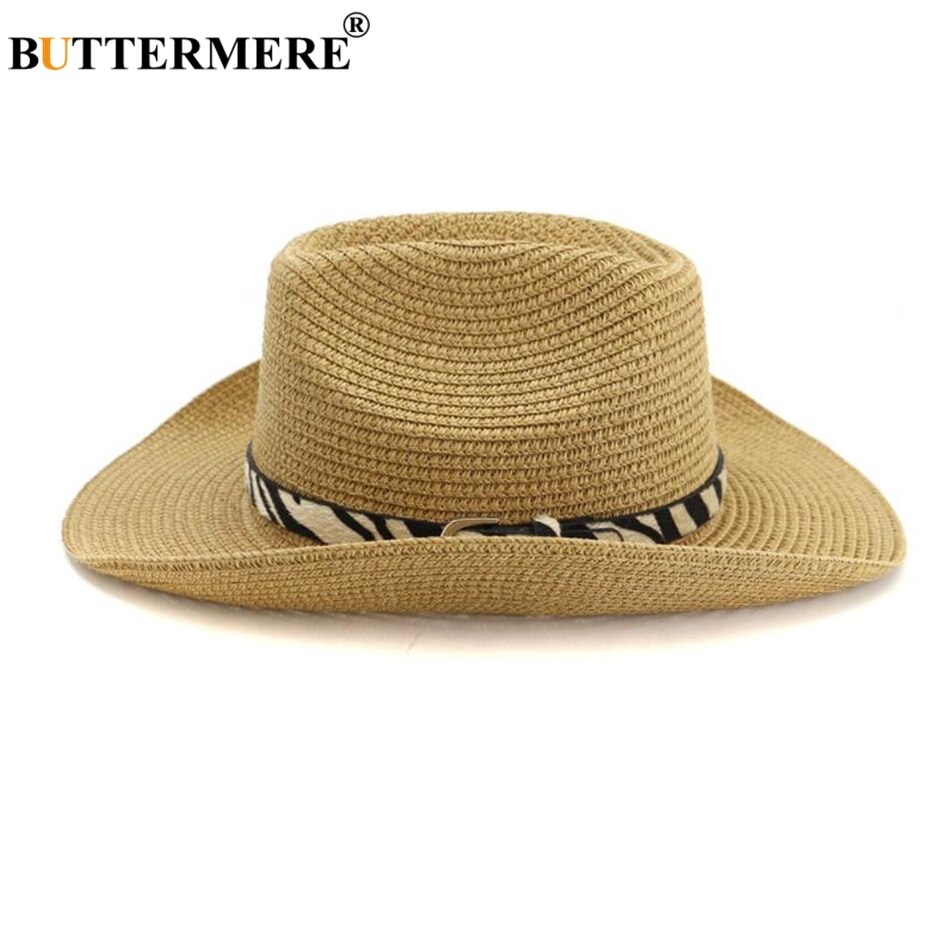 Buttermere hatt cowboy svart manlig kvinnlig stråhatt strandhatt leopard western cowboyhattar män kvinnor utomhus vår sommar solhatt