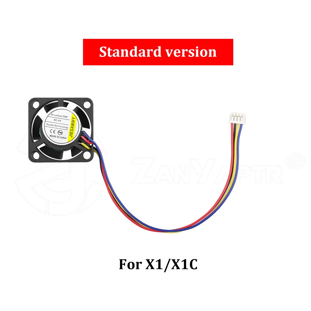 Für Bambus Labor X1/P1 2510 Lüfter Hotend Lüfter mit Kabel Schnell Lüfter für Bambus X1C P1S P1P 3D Drucker Zubehör: 0,2mm / verrotten