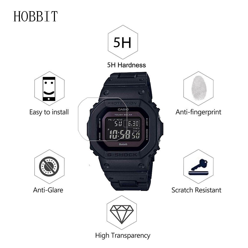 3Pack 5H Nano Explosieveilige Screen Protector Voor Casio G-Shock Tough Slor GWB5600 5600BC Horloge screen Guard Film Voor Casio