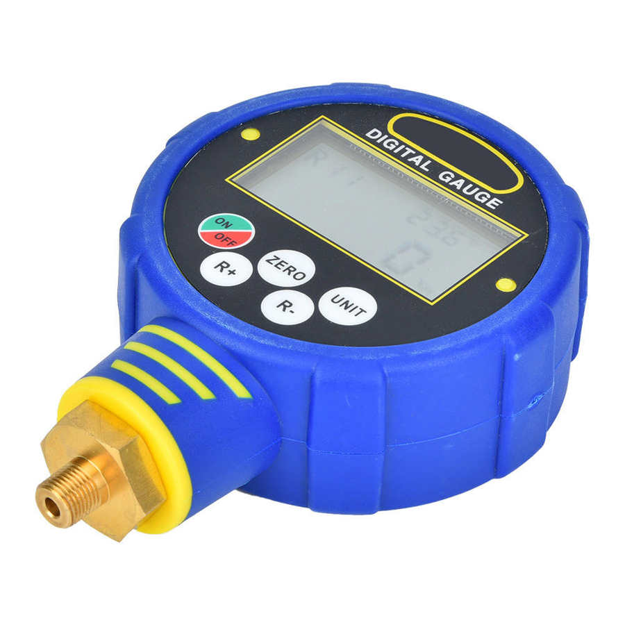 R32 Digital Air Pressure Inflator Gauge 1/8in NPT Tester Inflation Monitoring 100Bar Air Conditioning Refrigerant tool