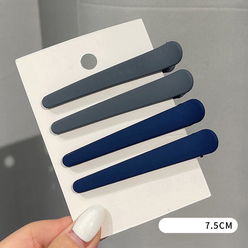 4 st/set skönhetssalong hårnål styling frisör sminkverktyg anka & #39 ;s näbbklämma hårklämmor för kvinnor tjej huvudbonader: 09
