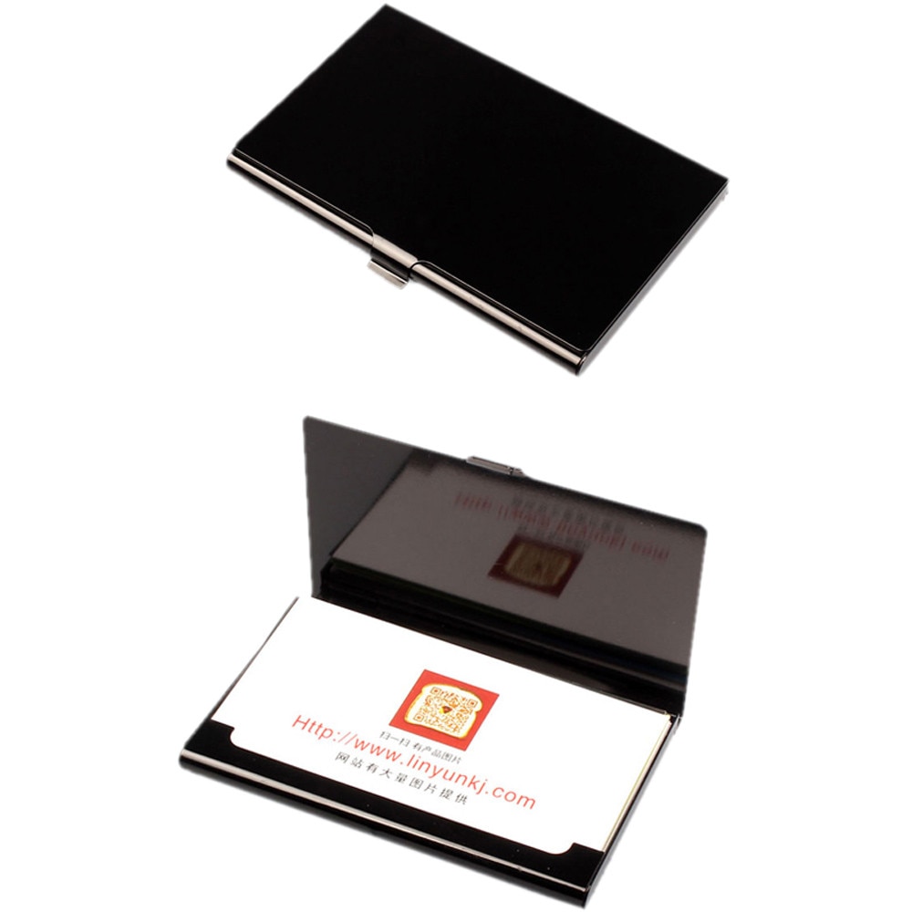 Bag Metal Women Men Business Card Holder Aluminum Holder Metal Box Men Credit Business Card Case Wallet