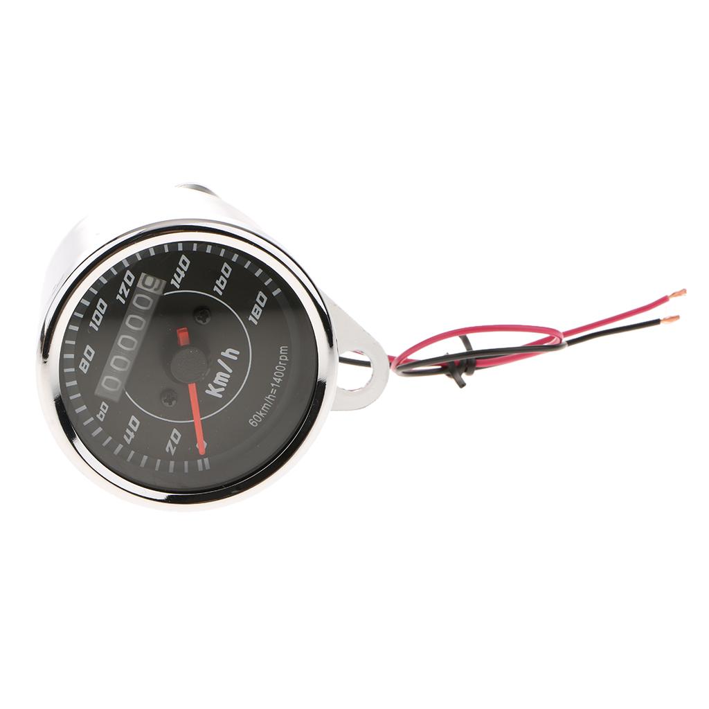 Universal LED Backlight Motorcycle Motorbike Speedometer Meter Tachometer Gauge