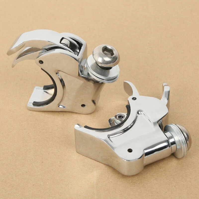 Pare-brise de moto 39/41/49mm à dégagement rapide, pinces de pare-brise pour Harley Dyna Sportster XL1200 XL883 FXDB Street Bob Fat Bob