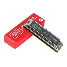 C Key 10 Holes Blues Harmonica Mouthorgan Copper Harmonicas with Storage Box for Beginners