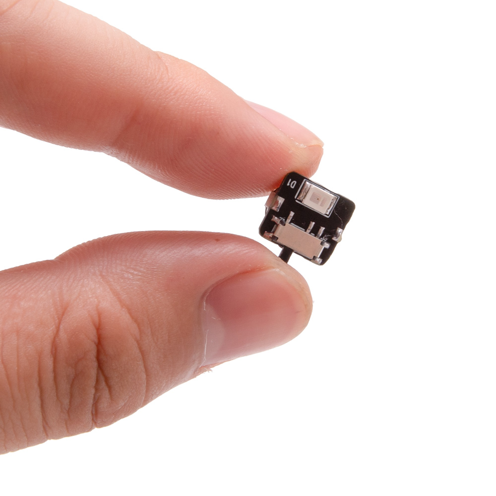 1 st mini superljusbrytare kontrolllampa led enstaka lampor modell gör-det-själv trådlös belysningsmaterial diorama kit