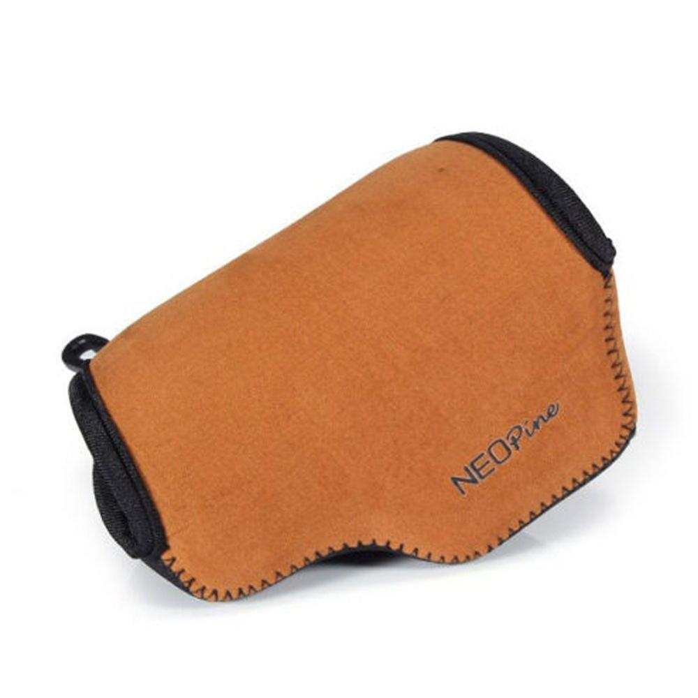 Étui souple pour appareil photo Olympus PEN, housse pour appareil photo Portable sur objectif 14-42mm: Brown
