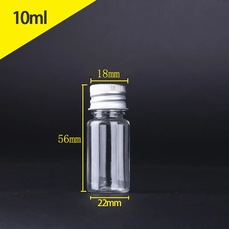 50Pcs 5/10/20/30/50/60/80/100/120ML Portable PET Plastic Bottles W/ Aluminum Screw Cap Travel Cosmetic Container Lotion Creams: light green / 5ml