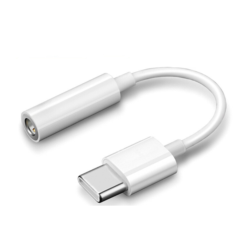 Adapter typu C do 3,5 mm Kabel audio typu C do gniazda 3,5 mm Cyfrowy dźwięk umożliwia słuchanie muzyki Oglądanie telewizji Rozmowy głosowe: BIAŁY